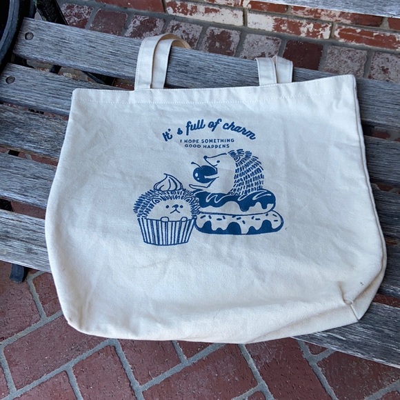 Daiso Bags Daiso Hedgehog Canvas Bag Poshmark